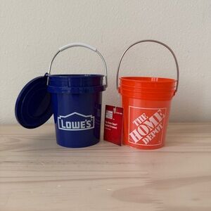 The Home Depot Bucket Ornament & Lowes Mini Bucket With Lid